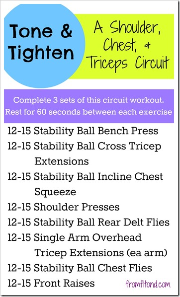 Shoulder Chest and Tricep Circuit