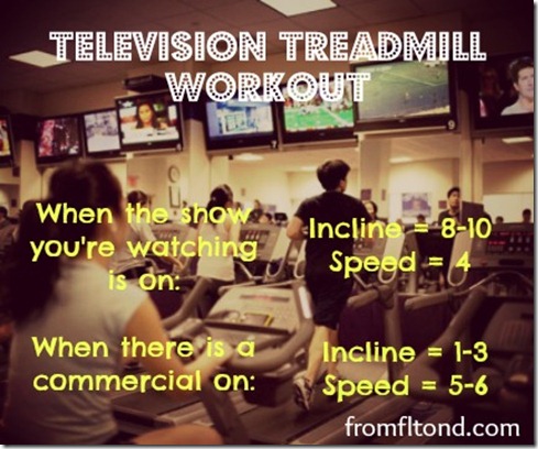 Television Treadmill Workout